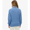 SUPERDRY Women's Sweater Cotton Light Blue SUPERDRY Women's Sweater Cotton Light Blue