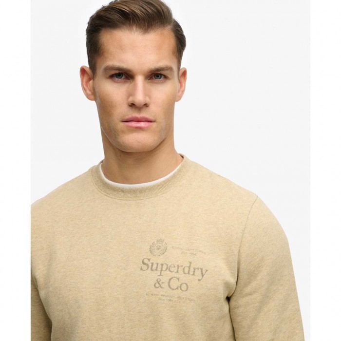 SUPERDRY 1954 Company Relaxed Sweatshirt BEIGE