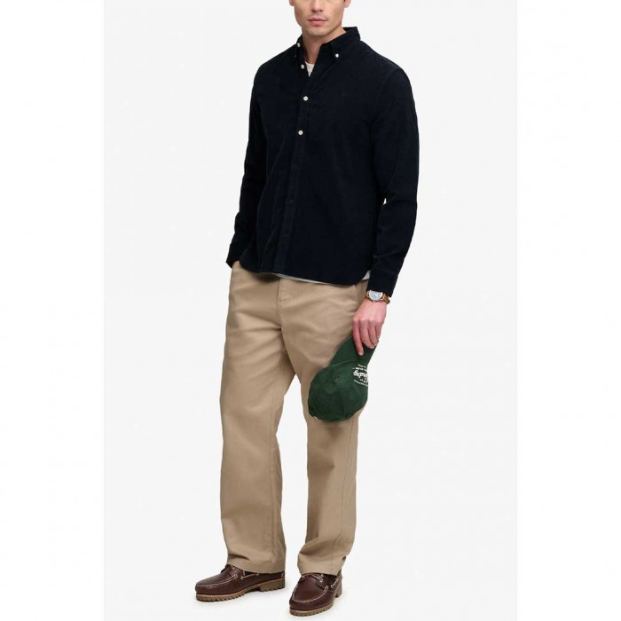 SUPERDRY MAN CORD SHIRT DARK NAVY