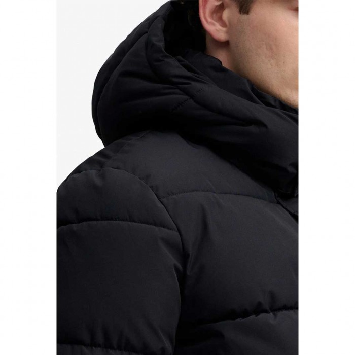 SUPERDRY MAN Premium Hood Puffer BLACK