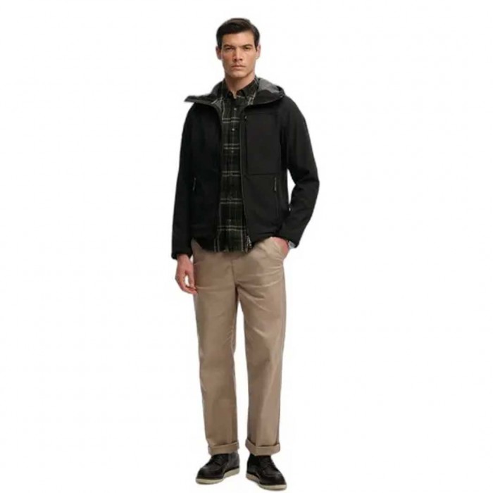 SUPERDRY Hooded Soft Shell Trekker BLACK