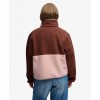 SUPERDRY WOMAN Colour Block Fleece Jacket SPICE BROWN
