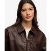 SUPERDRY WOMAN Collared Oversized Bomber Jacket BROWN