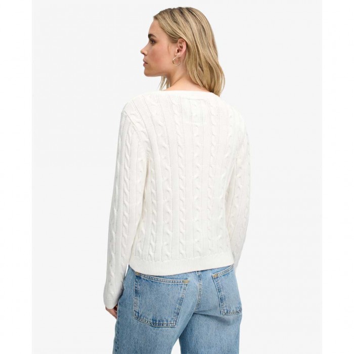 SUPERDRY WOMAN PULLOVER WHITE