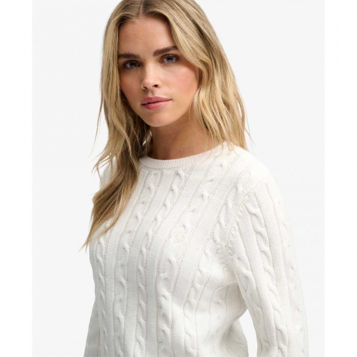 SUPERDRY WOMAN PULLOVER WHITE