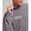 SUPERDRY Surplus Graphic Loose Crew Sweatshirt GREY