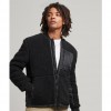 SUPERDRY Vintage Sherpa Zip Through Jacket BLACK