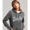 SUPERDRY Vintage Logo Borough Hoodie JET BLACK