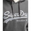 SUPERDRY Vintage Logo Borough Hoodie JET BLACK