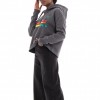 SUPERDRY Vintage Logo Rainbow Hoodie GREY