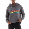 SUPERDRY Vintage Logo Rainbow Hoodie GREY