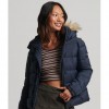 SUPERDRY Hooded Mid Layer Short Jacket NAVY