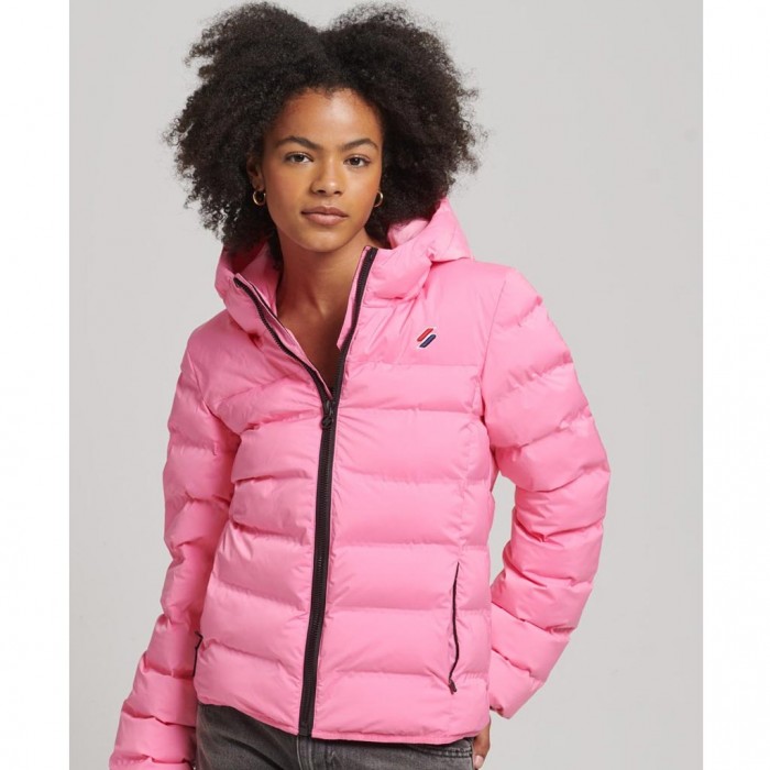 SUPERDRY Heat Sealed Padded Jacket Pink
