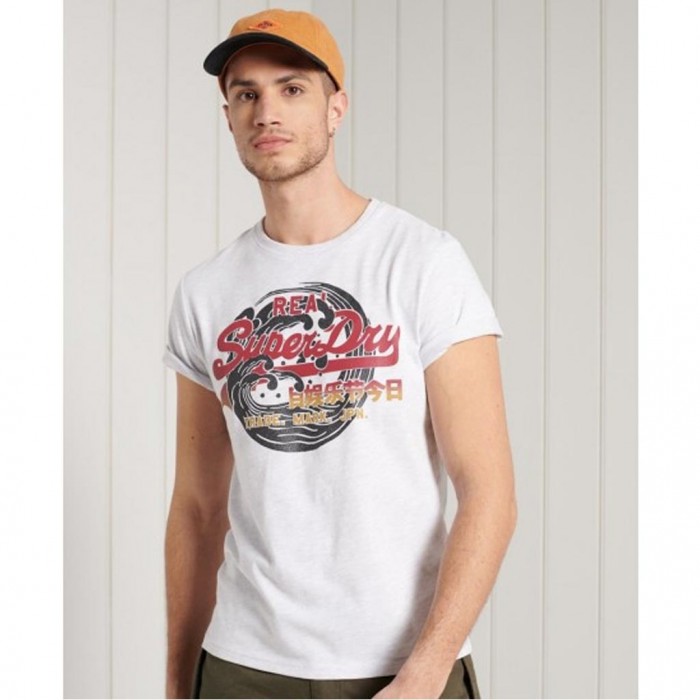 SUPERDRY VL ITAGO T-SHIRT 185 (ice marl)