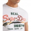 Ανδρική Μπλούζα Superdry VL Itago Tee Λευκό