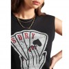 T-Shirt Superdry Military Logo Black for Woman