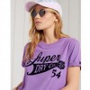 Superdry Fluro Purple Collegiate Cali State T-Shirt