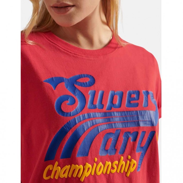 SUPERDRY Collegiate Cali State T-Shirt - Red