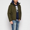 Superdry Μπουφάν πουπουλένιο Hooded Fuji Πράσινο Regular Fit