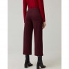 SURKANA ANKLE FLUID JACQUARD TROUSERS RED