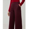 SURKANA ANKLE FLUID JACQUARD TROUSERS RED