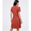 SURKANA Short cross over dress RED