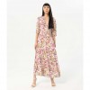 SURKANA Printed long dress with ruffles Multi