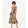 SURKANA Printed sleeveless long dress Khaki