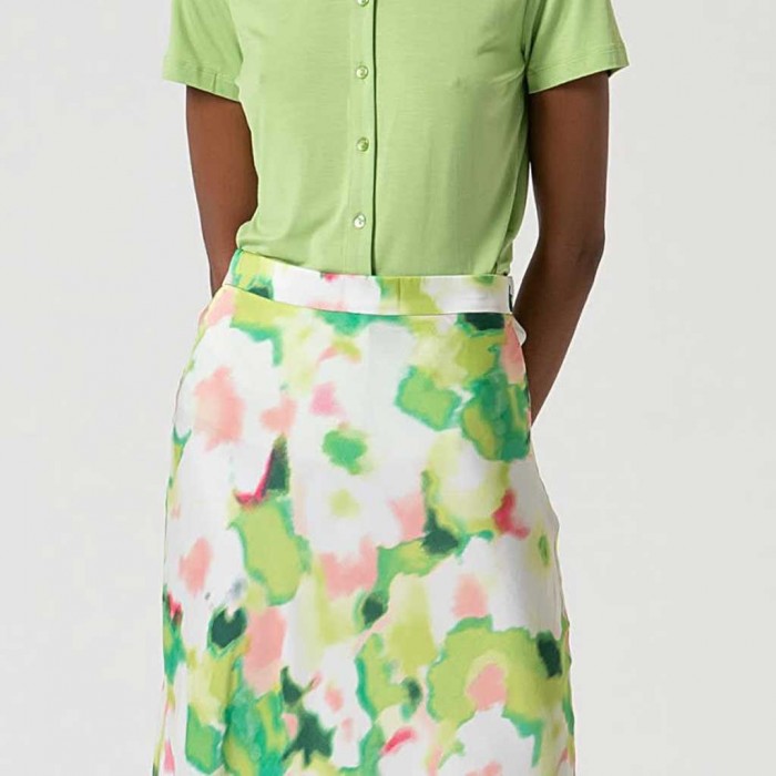 SURKANA Long A-line skirt Green