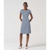 SURKANA Midi dress with flared skirt and boat neck Blue SURKANA Midi dress with flared skirt and boat neck Blue