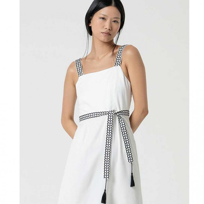 SURKANA Midi strappy dress White