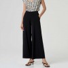 SURKANA wide-leg stretch trousers BLACK SURKANA wide-leg stretch trousers BLACK