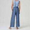 SURKANA Straight leg trousers with front zip, lyocell BLUE SURKANA Straight leg trousers with front zip, lyocell BLUE
