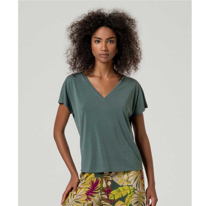 SURKANA Basic V-neck T-shirt GREEN