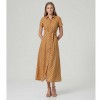SURKANA cotton midi dress with belt CAMEL SURKANA cotton midi dress with belt CAMEL