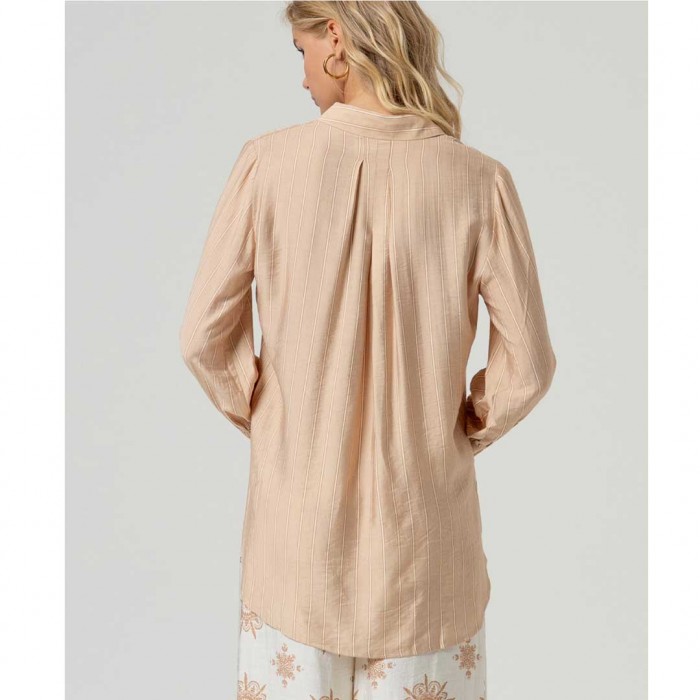 SURKANA Classic long-sleeved SHIRT BEIGE