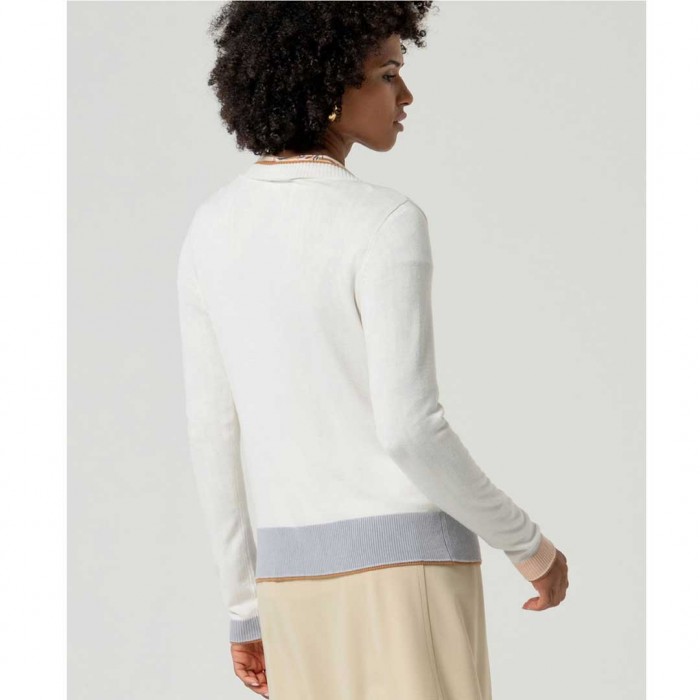 SURKANA Bamboo knit cardigan with buttons WHITE SURKANA Bamboo knit cardigan with buttons WHITE