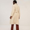 SURKANA COAT WITH BELT AND LAPER COLLAR BEIGE