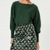 SURKANA Sequin short skirt Green