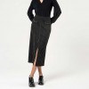 SURKANA Pinstripe midi skirt Black