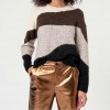 SURKANA Smooth metallic straight pants Copper