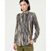 SURKANA Satin shirt with printed bow Green