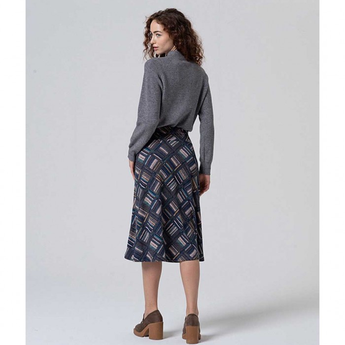 SURKANA Skirt with flare Blue