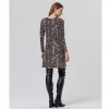 SURKANA WOMAN Short straight V-neck knit dress Black