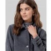 SURKANA WOMAN Long chenille coat with lape GREY