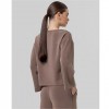SURKANA WOMAN Oversized knit T-shirt with boat neckline TAUPE