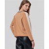 SURKANA WOMAN Round-neck jumper with contrasts Ecru